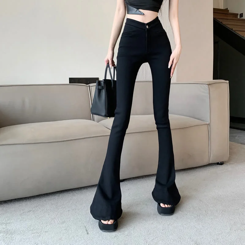 Black Flared Pants YV47178