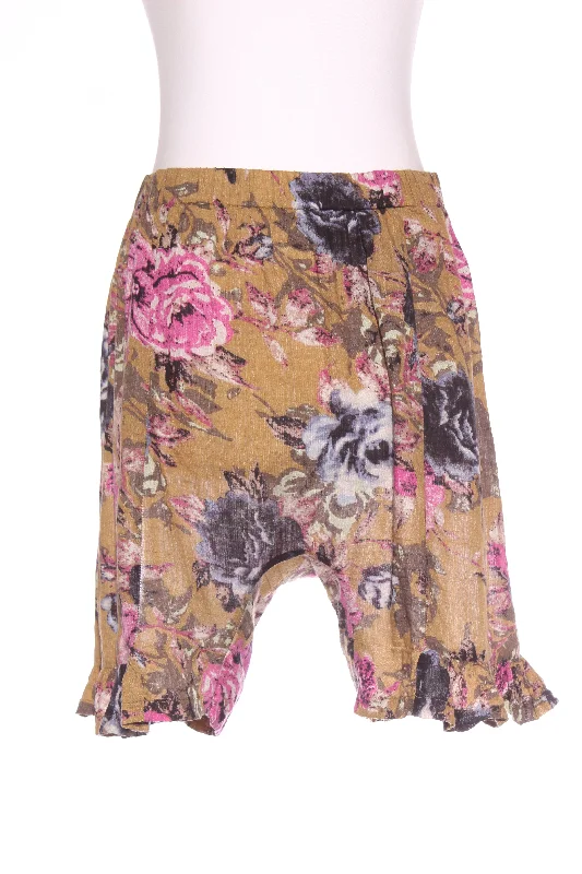 BRIARWOOD - Frill hem floral cotton shorts! 10