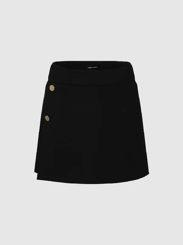 Button Décor Mini Skort