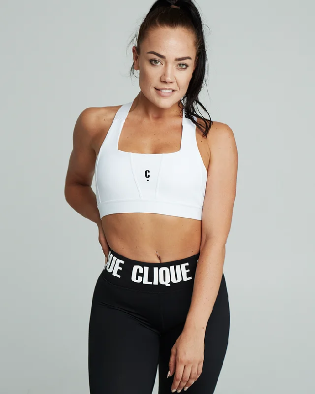 Clique Super Support Bra - White