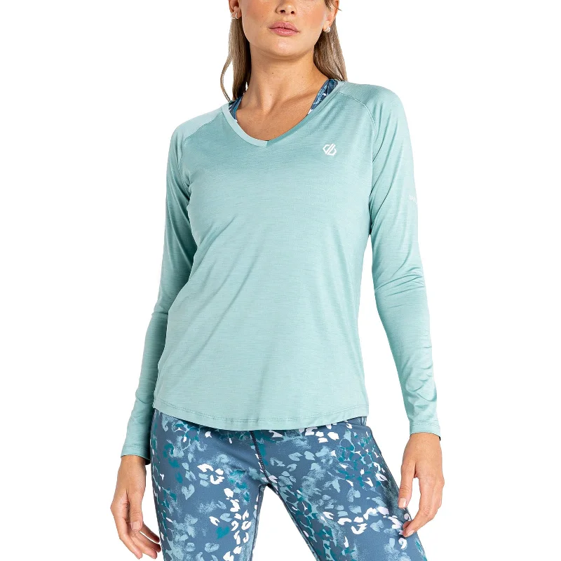 Dare 2b Womens Discern Edit Long Sleeve T-Shirt - Canton Green