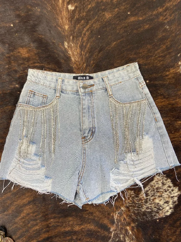 Distressed Charm Shorts