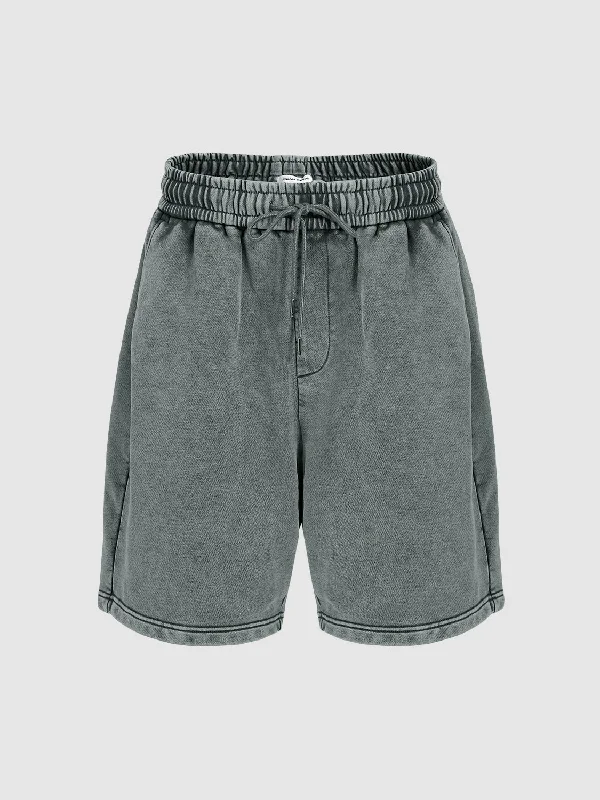 Drawstring Waist Oversized Shorts