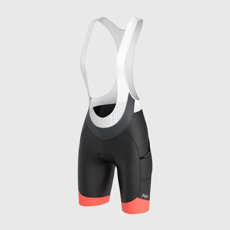 Fdx Essential Orange Women's & Girl's Summer Cycling Cargo Bib Shorts