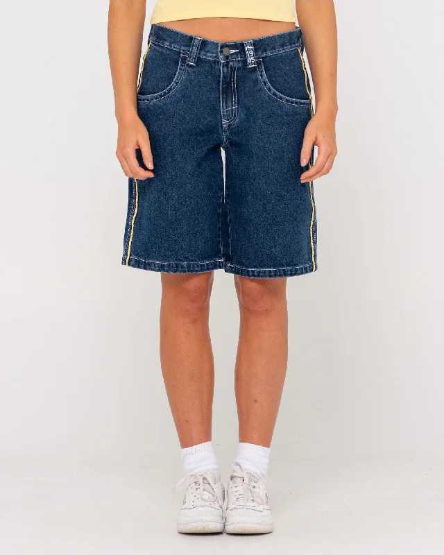 Flip Mommy Low Rise Wide Leg Denim Short