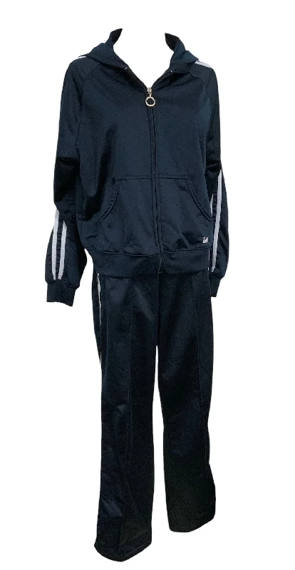 Gloria Vanderbilt 2pc Jogsuit Navy L/M