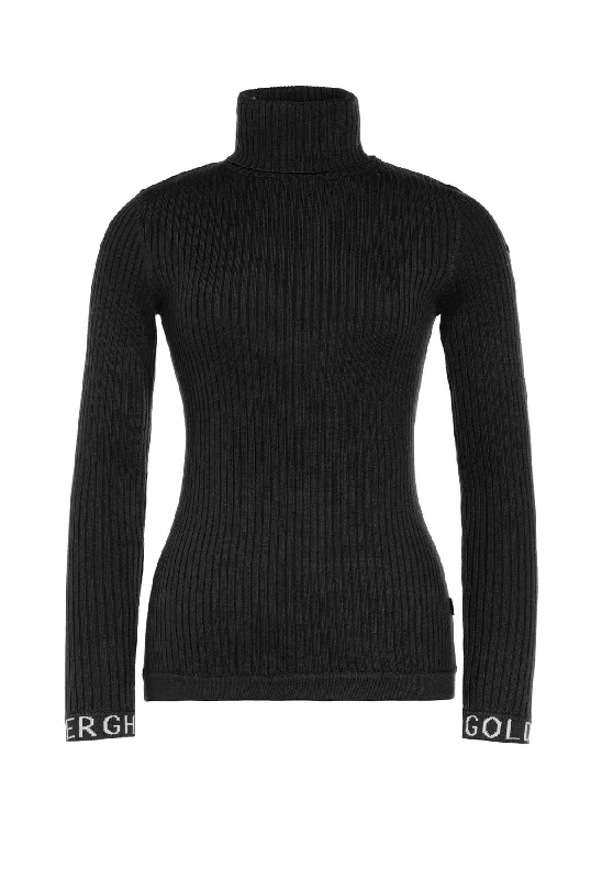 Goldbergh Mira Polo Neck Jumper in Black