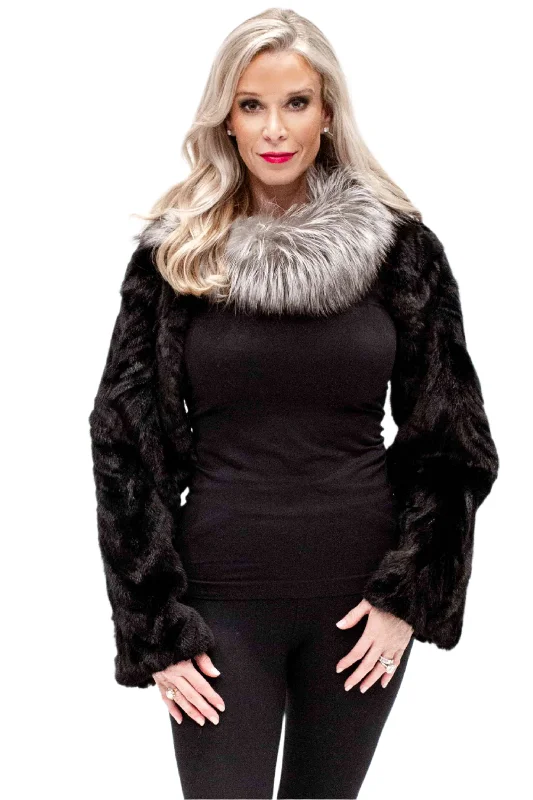 Just the Sleeve Mink Bolero Jacket