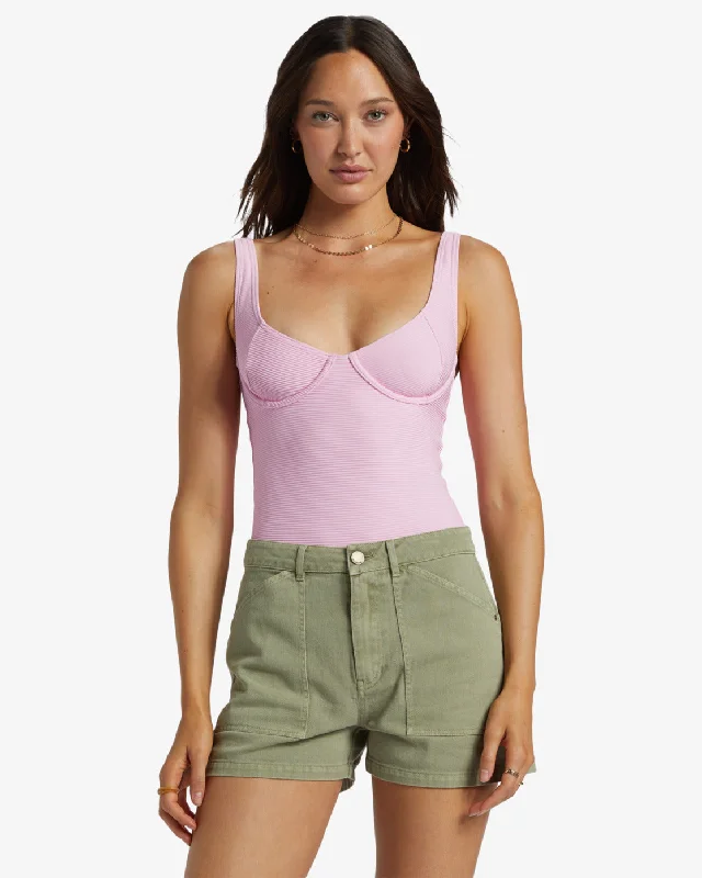 Leia Short Denim Shorts - Army