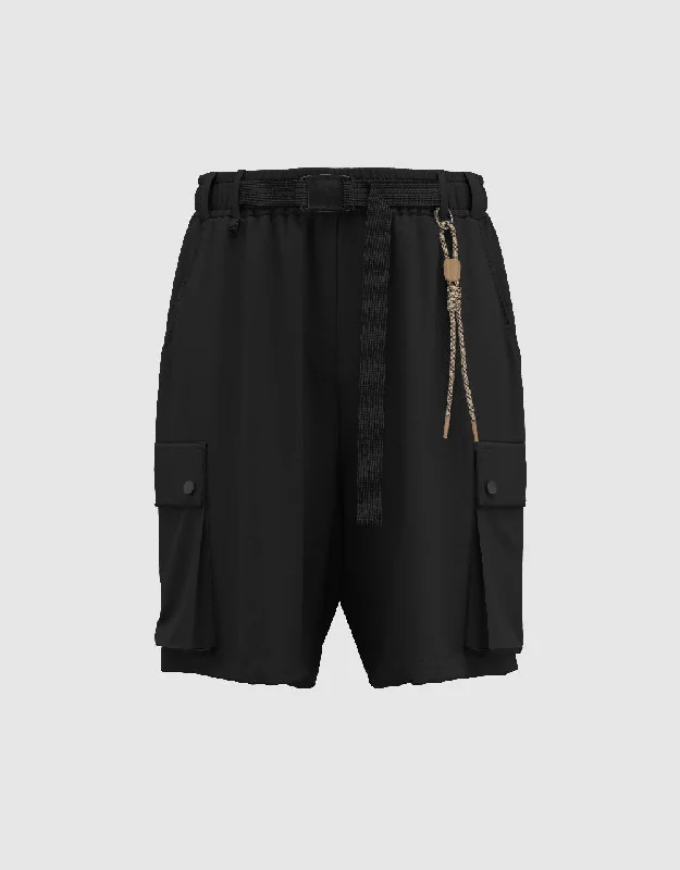 Leisure Shorts With Belt