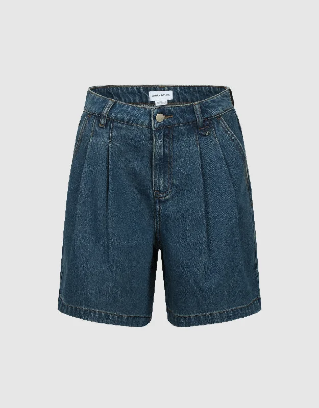 Loose Denim Shorts