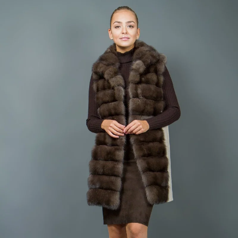 Loro Piana Cashmere and Russian sable Fur vest