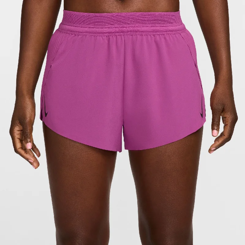 Nike AeroSwift Shorts | Hot Fuchsia / Black | Womens