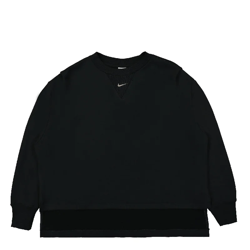 W Modern Fleece Oversized French Terry Crew