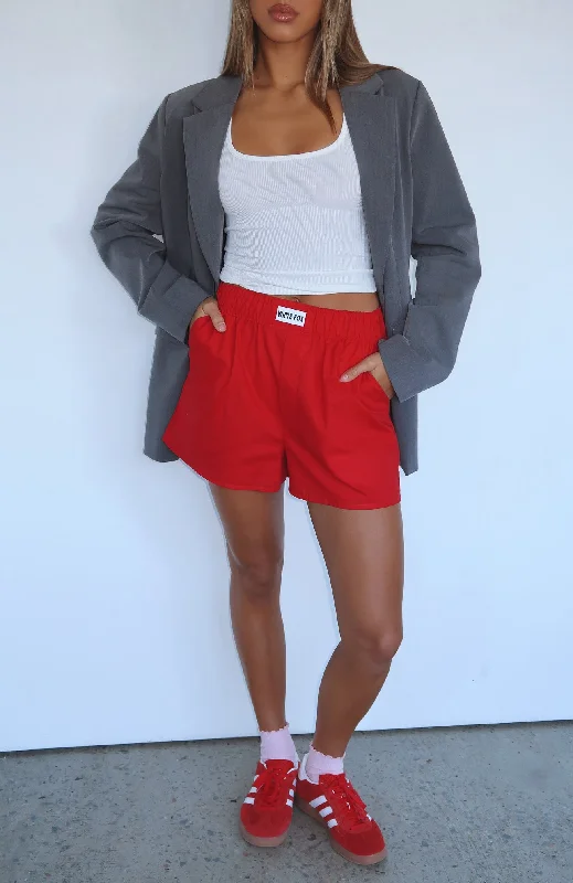 Nothing But Love Shorts Red