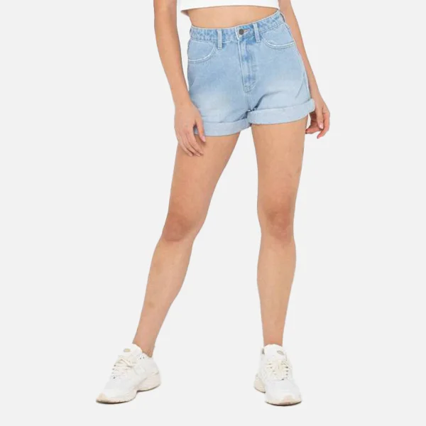 Rusty Cyprus High Denim Short - Aspen Blue