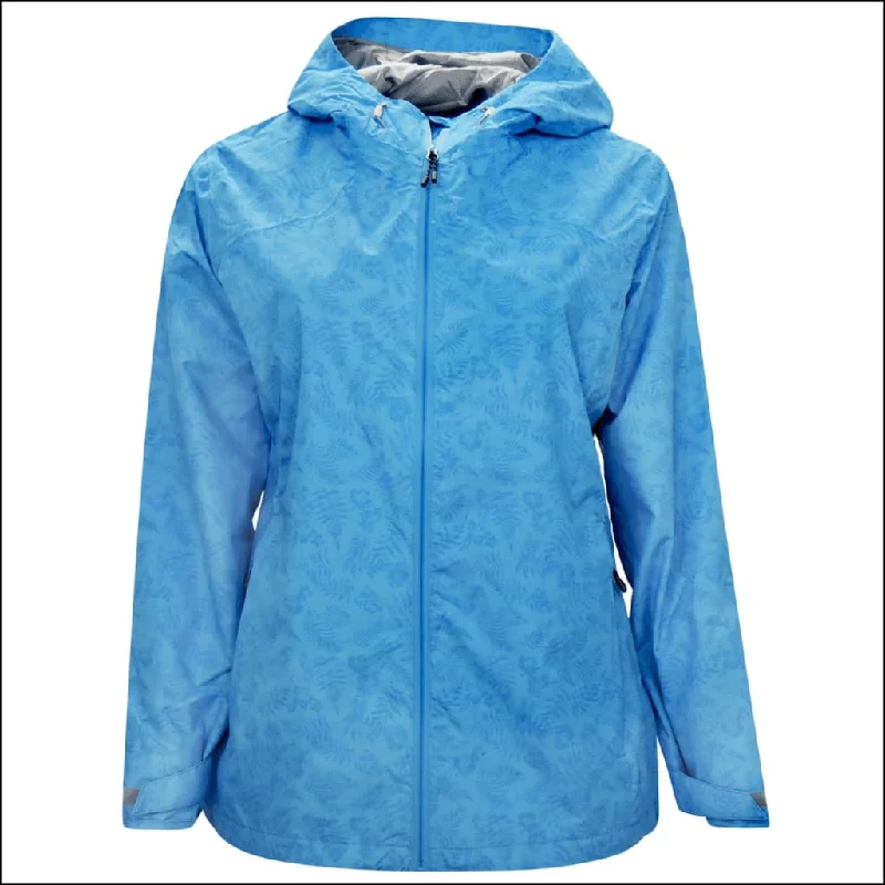 Snow Country Outerwear 1X-3X Women’s Plus Size Rain Jacket Printed Wind Breaker Waterproof