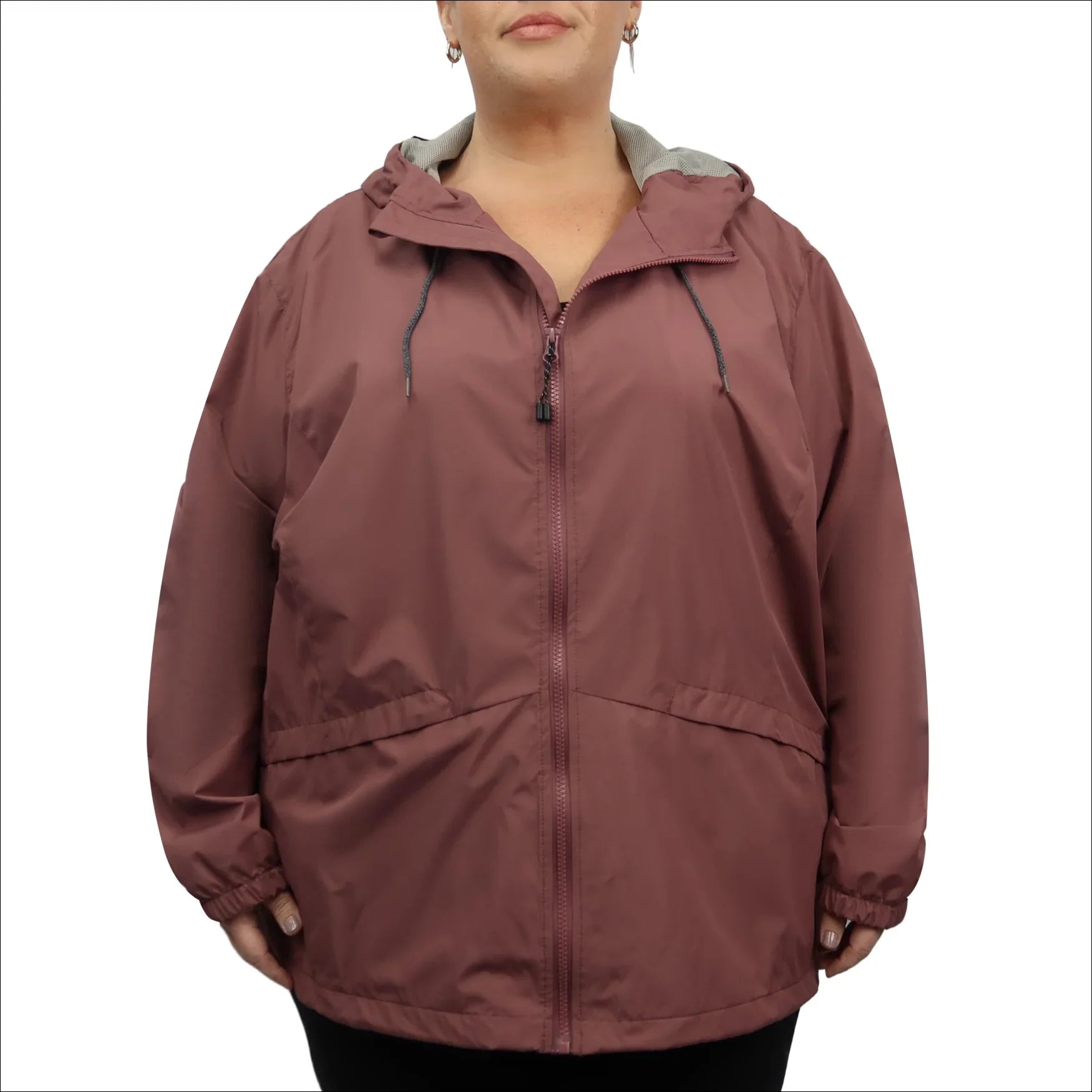 Women’s Plus Size Windguard Hooded 2X-6X Rain Jacket