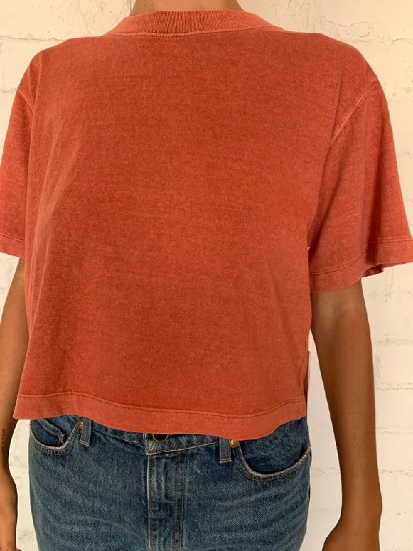 Summer Cinnamon Women's Relaxed Crop Tee