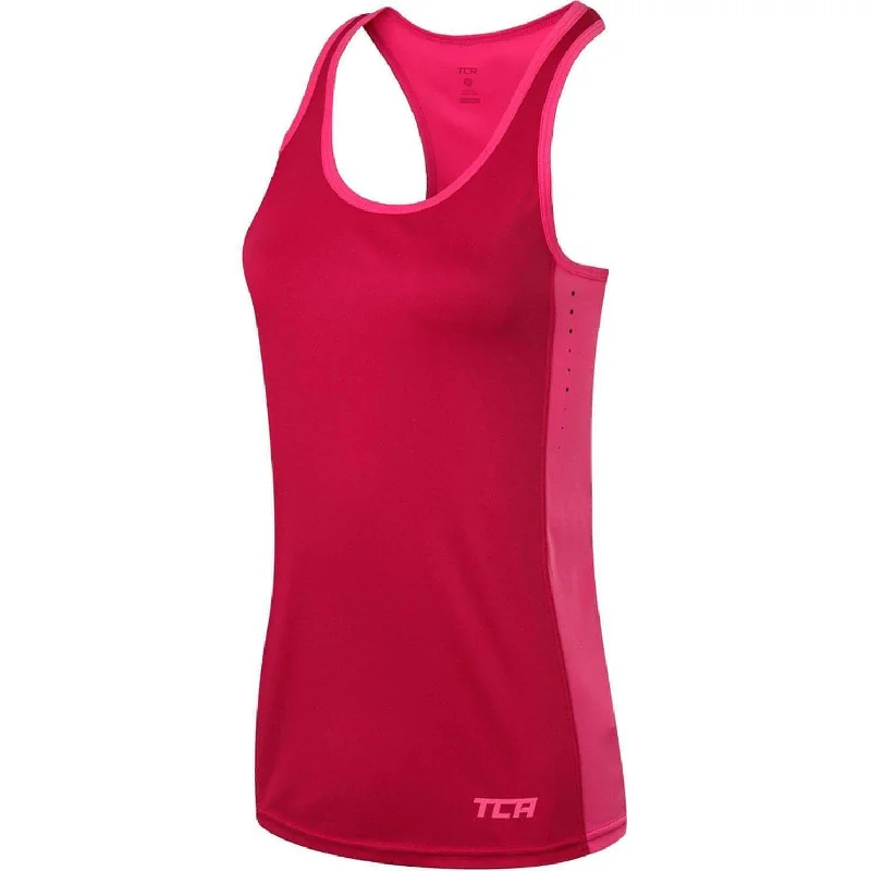 TCA Laser Tech Lightweight Womens Running Vest - Pink