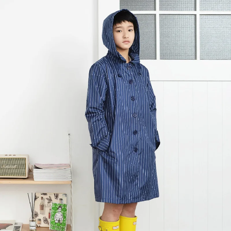 Tiohoh Ladies Raincoat Stripe Style