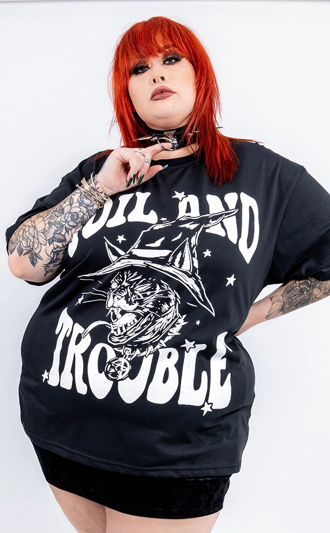 Toil and Trouble Oversized Tee | Plus Size