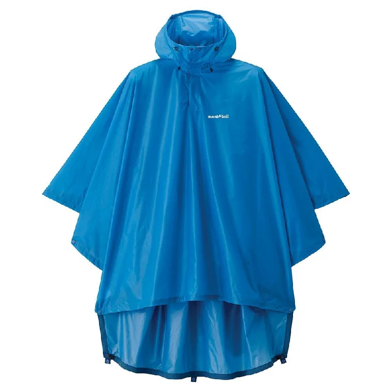 plaid women's raincoat -Montbell Trekking Rain Poncho