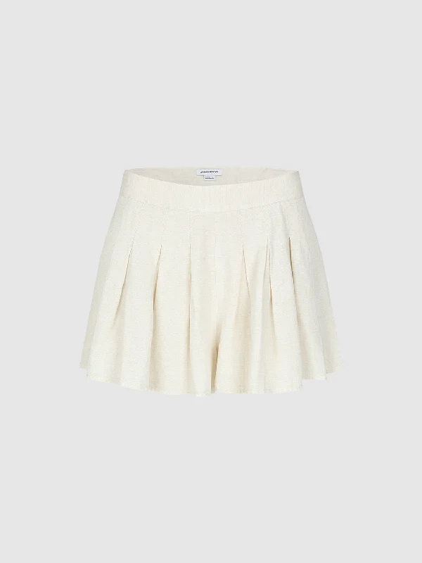 Pleated Loose Shorts