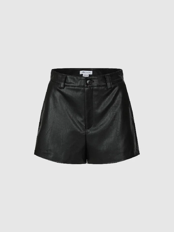 Vegan Leather Urban Shorts