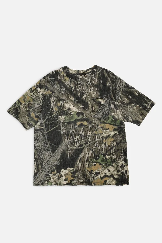 women's t-shirts stylish -Vintage Camo Tee - L