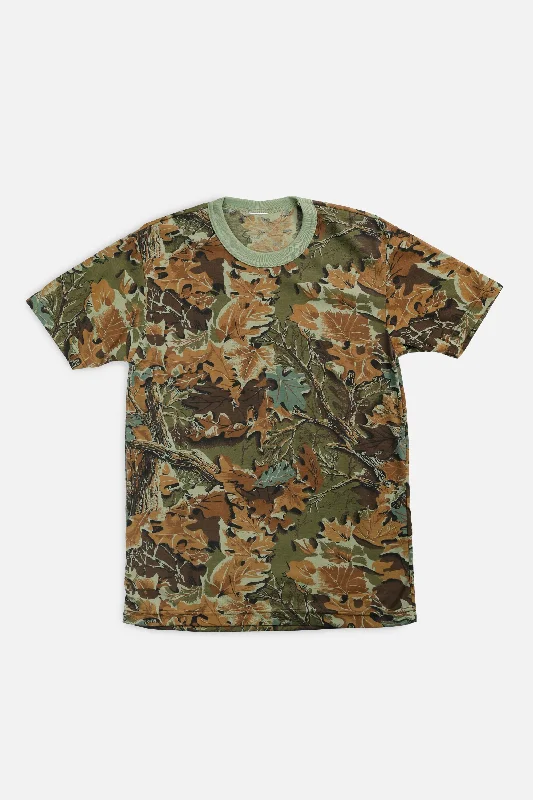 women's t-shirts with patterns -Vintage Camo Tee - S