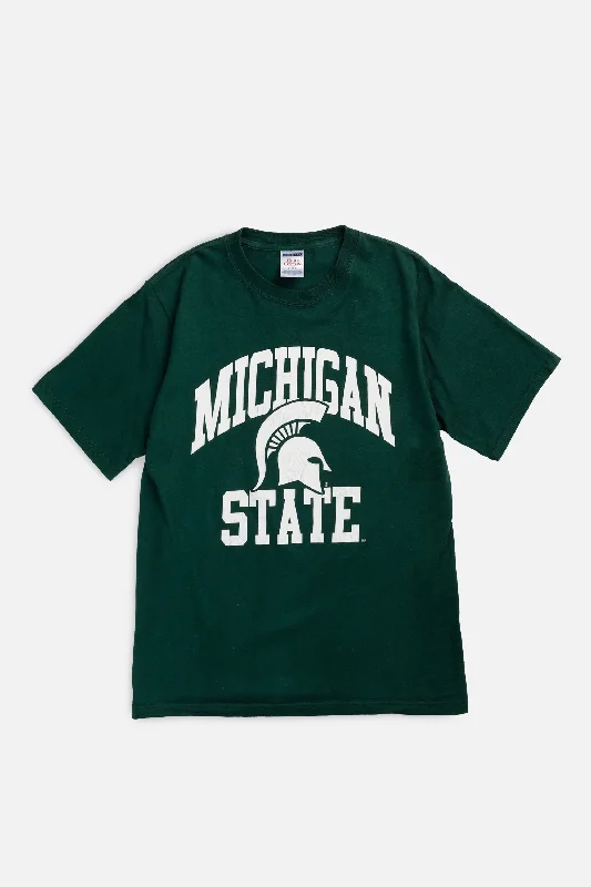 women's t-shirts machine washable -Vintage Michigan State Tee - S