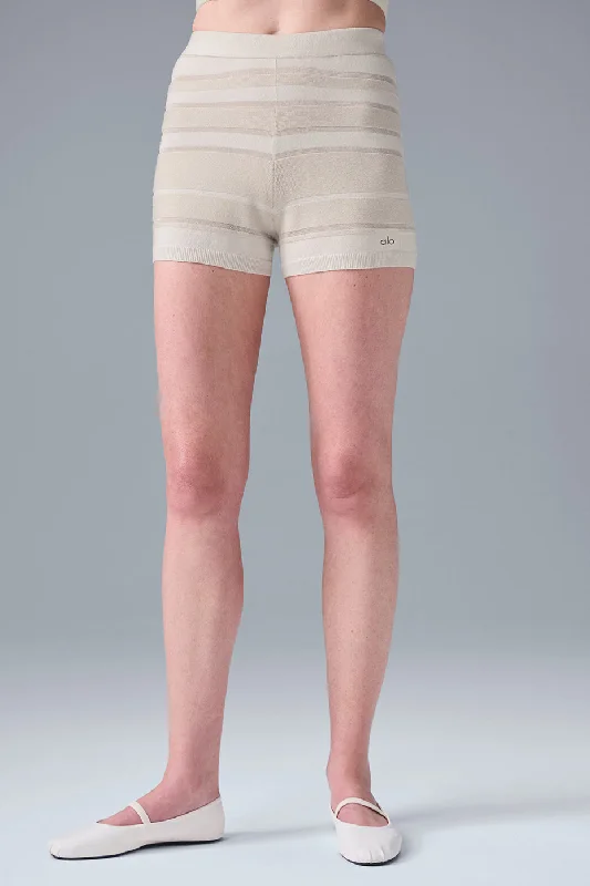 Sport Play High-Waist Knit Short - Ivory/Alabaster