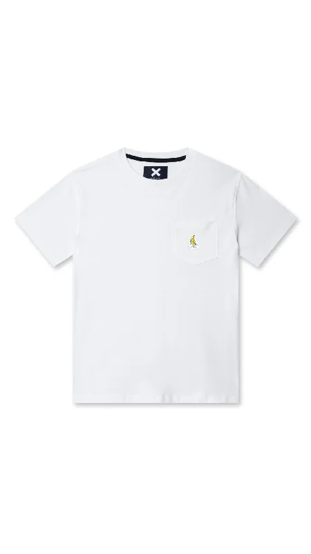 CAMISETA POCKET BANANA BLANCA