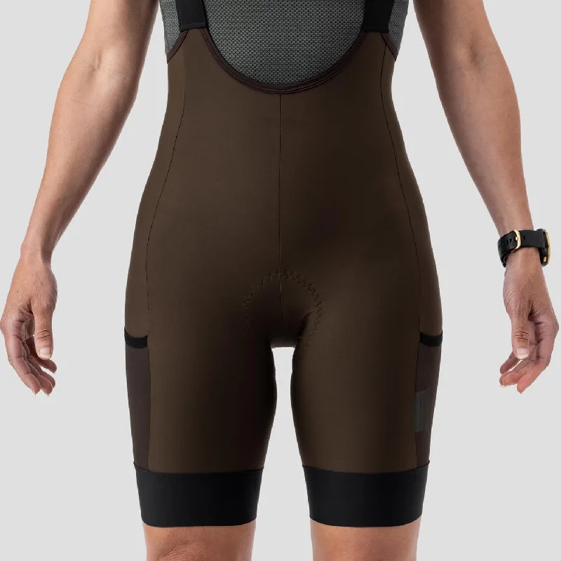 Women's Droptail Cargo Bib Short - Cortado