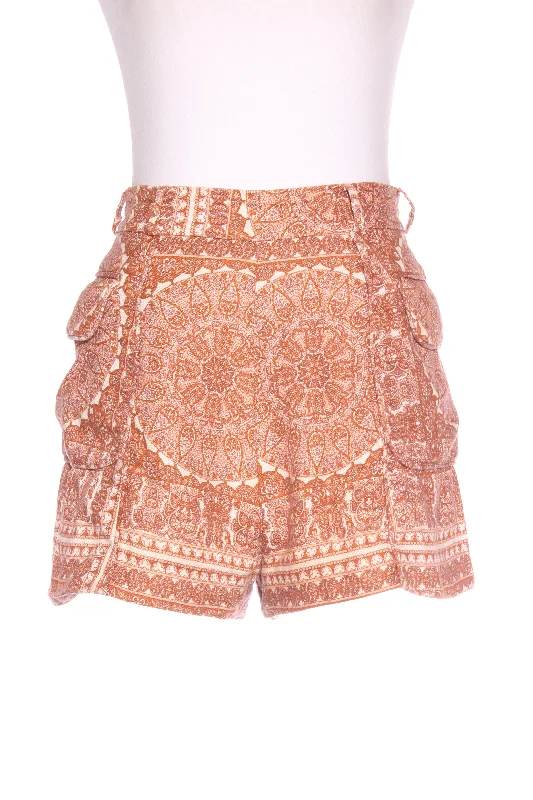 ZIMMERMAN - High waist paisley linen short! 6-8