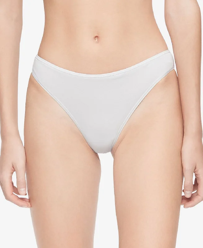 Calvin Klein Cotton Form Thong Underwear Qd3643 Antique Grey