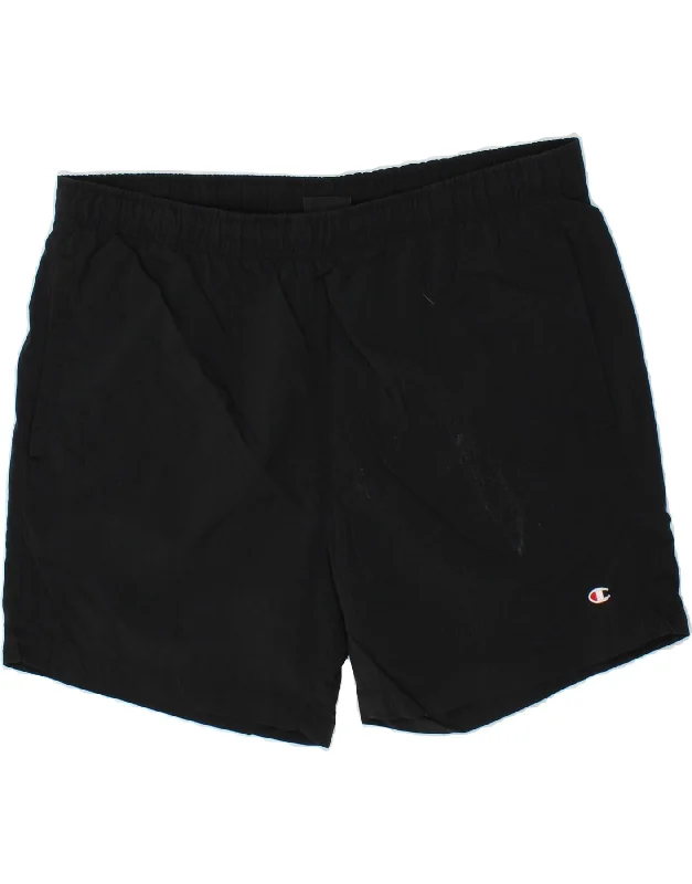 CHAMPION Mens Sport Shorts 2XL  Black Polyamide