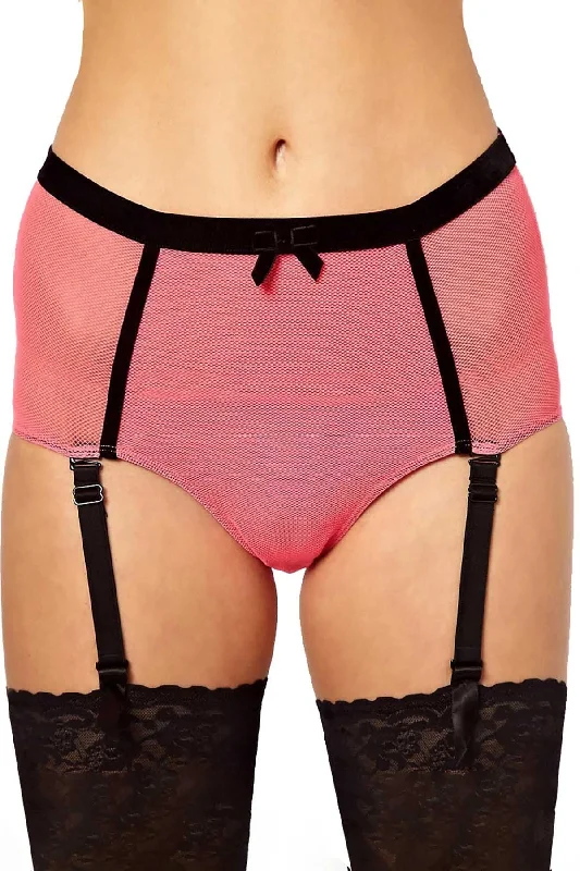 Claudette Pink Fishnet Pin-Up Panty