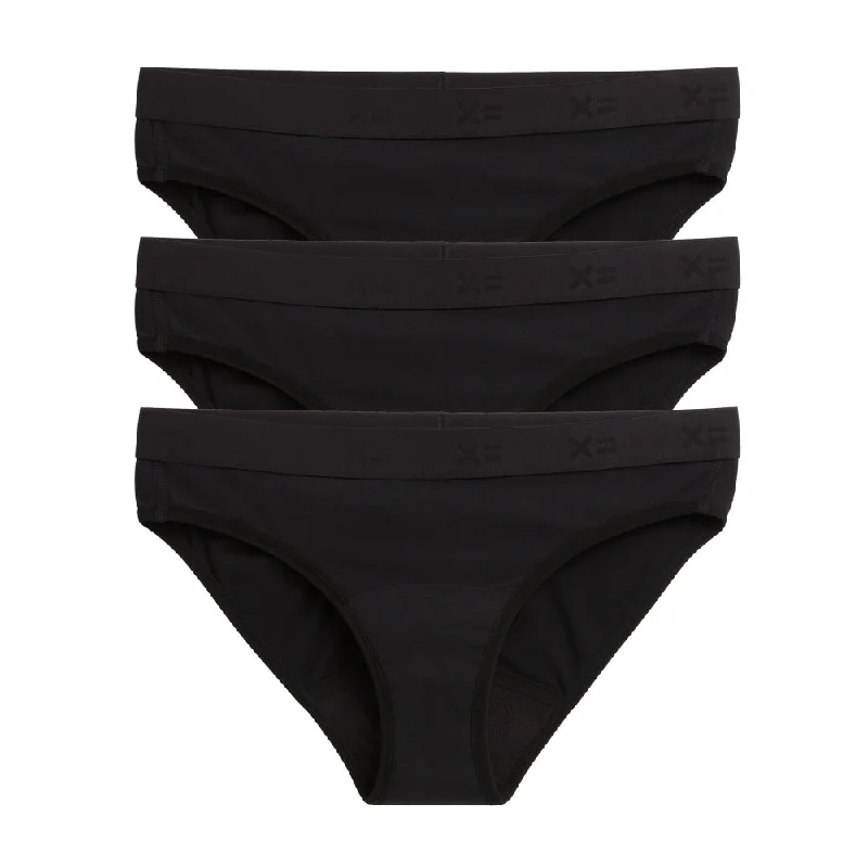 First Line Period Bikini 3-Pack - X= Black