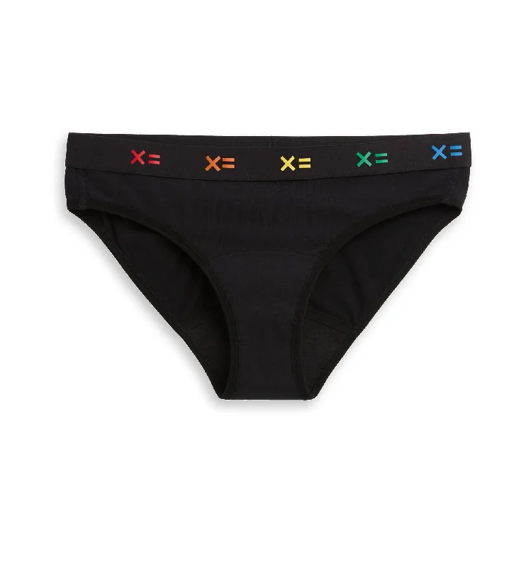 First Line Period Bikini - Black X= Rainbow