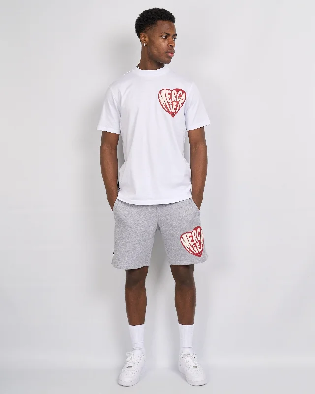 Grey Mercier Heart Shorts