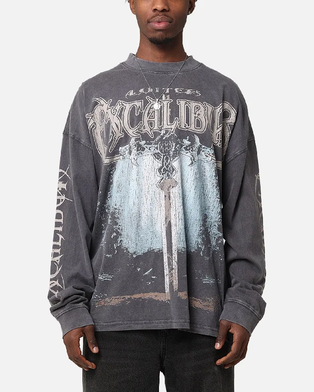 Loiter Excalibur Long Sleeve T-Shirt Washed Black