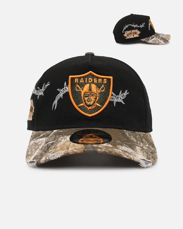 New Era Las Vegas Raiders 'Realtree Grit 2.0' 9FORTY A-Frame Snapback Black/Green/Orange