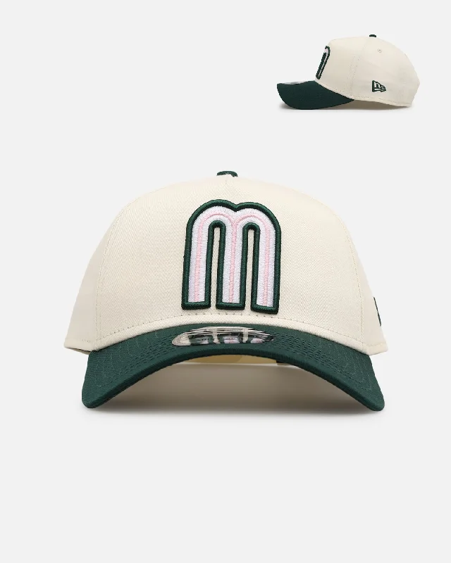 New Era Mexico National Baseball Team 'Chrome Dark Green' 9FORTY A-Frame Snapback Chrome/Dark Green