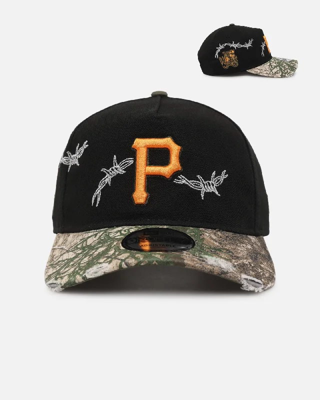 New Era Pittsburgh Pirates 'Realtree Grit 2.0' 9FORTY A-Frame Snapback Black/Green/Orange