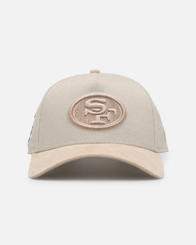 New Era San Francisco 49ers 'Cream Suede' 9FORTY A-Frame Strapback Stone/Oatmilk