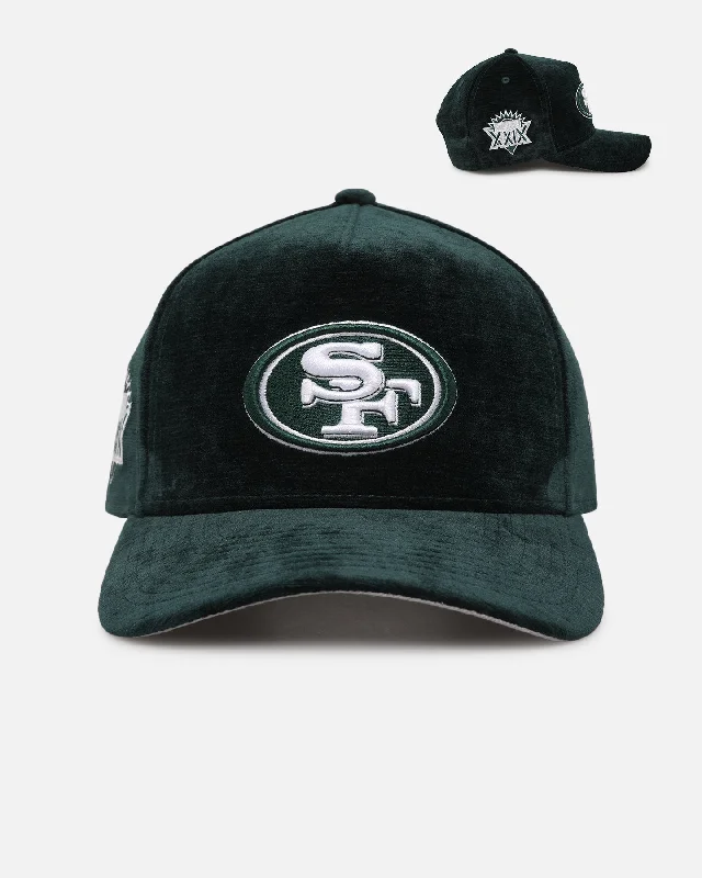 New Era San Francisco 49ers 'Plush Chenille' 9FORTY A-Frame Snapback Dark Green