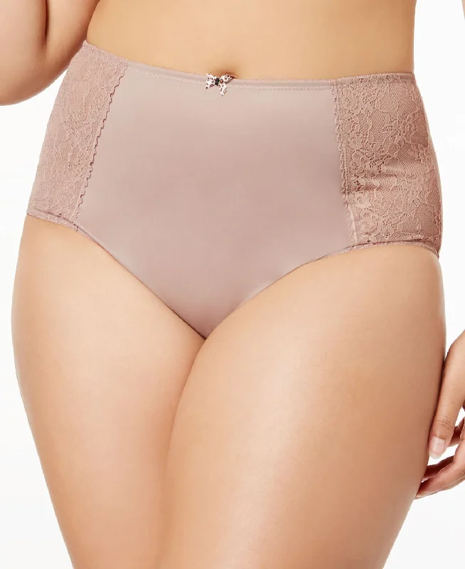 Sculptresse By Panache Chi Chi Plus Lace-panel Brief 7692 Cappuccino