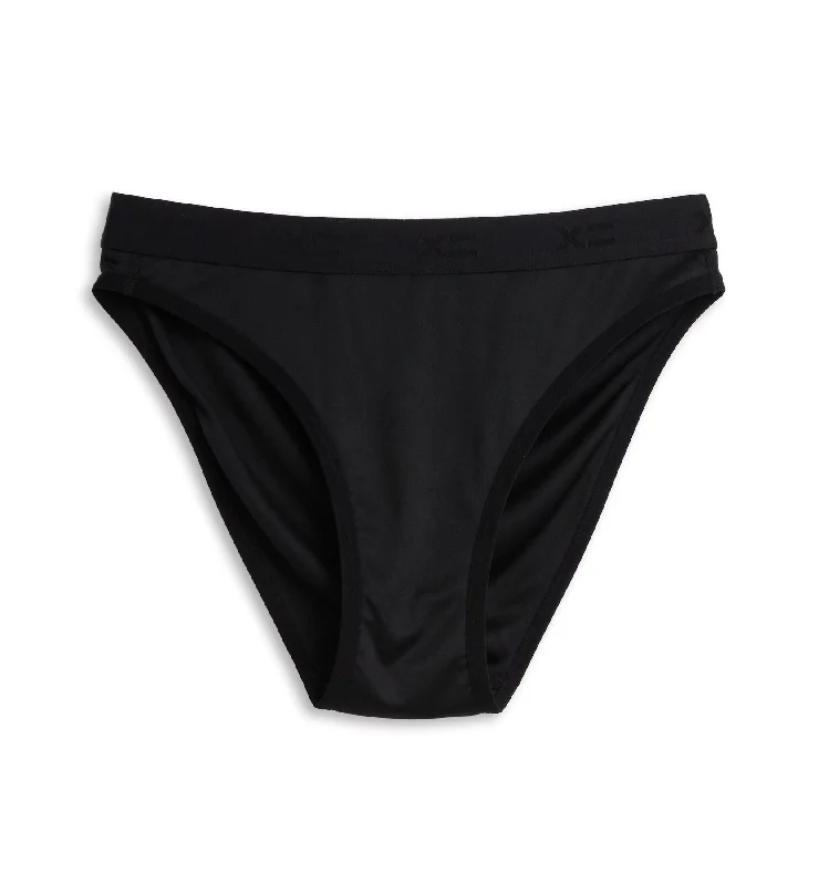 Tucking High Leg Bikini - X= Black